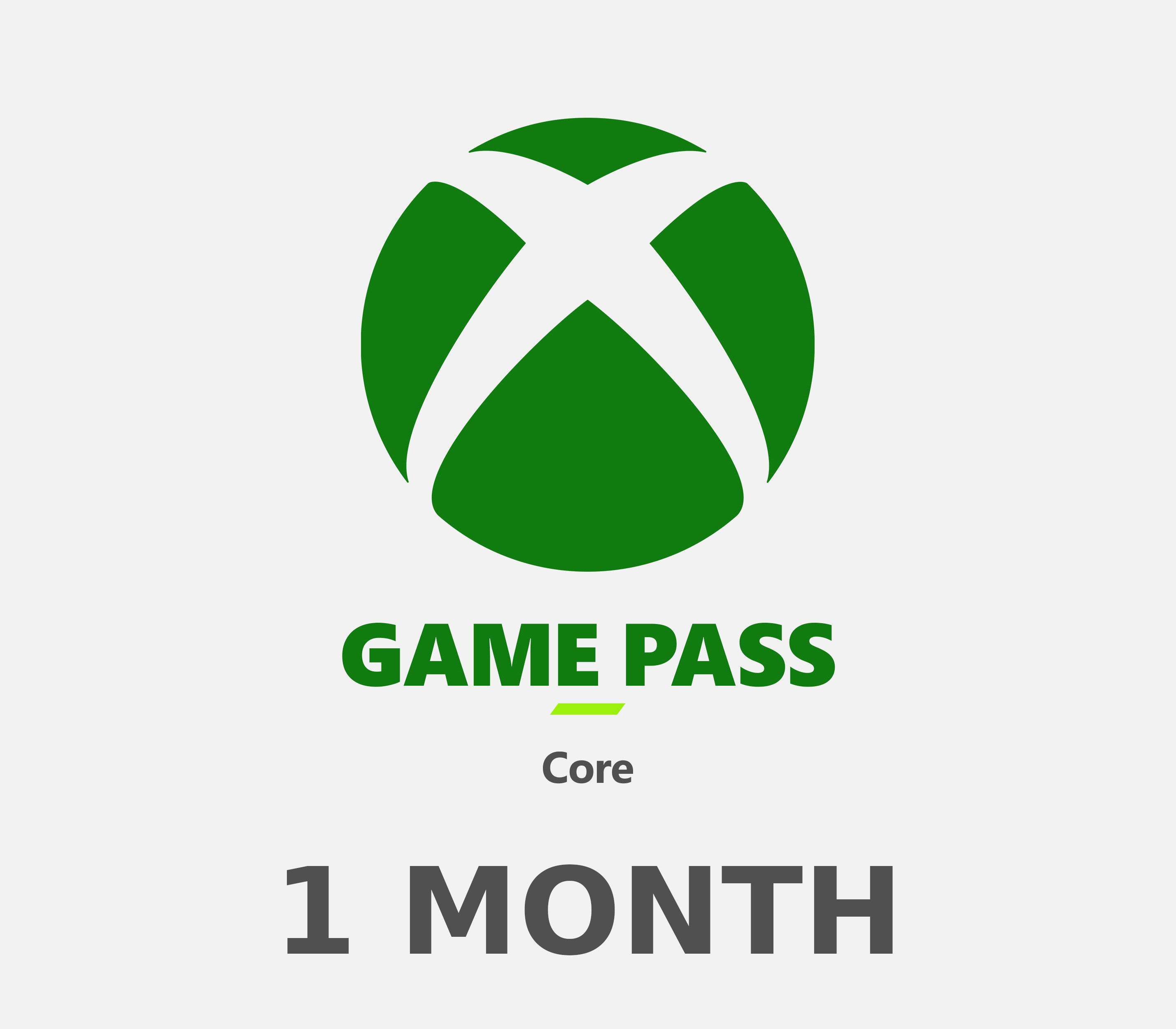 XBOX Game Pass Core 1 Month Subscription Card MX