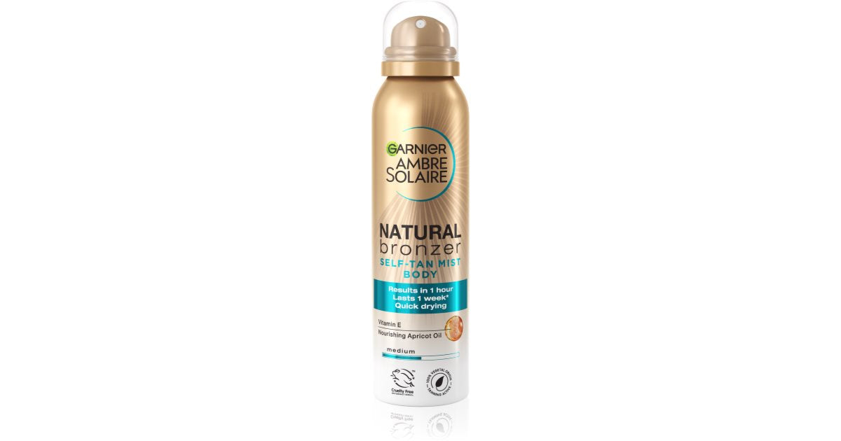 Garnier Ambre Solaire Natural Bronzer Self-Tanning Body Spray - Medium - 150ml