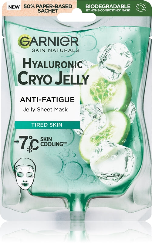 Sheet face mask with refreshing effect -7 °C Hyaluronic Cryo Jelly (Jelly Sheet Mask) 27 g