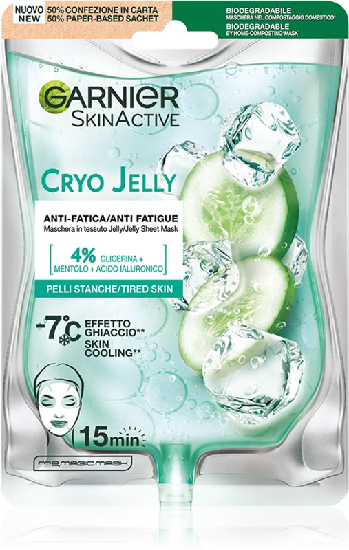 Garnier skin active face mask in cryo gel fabric