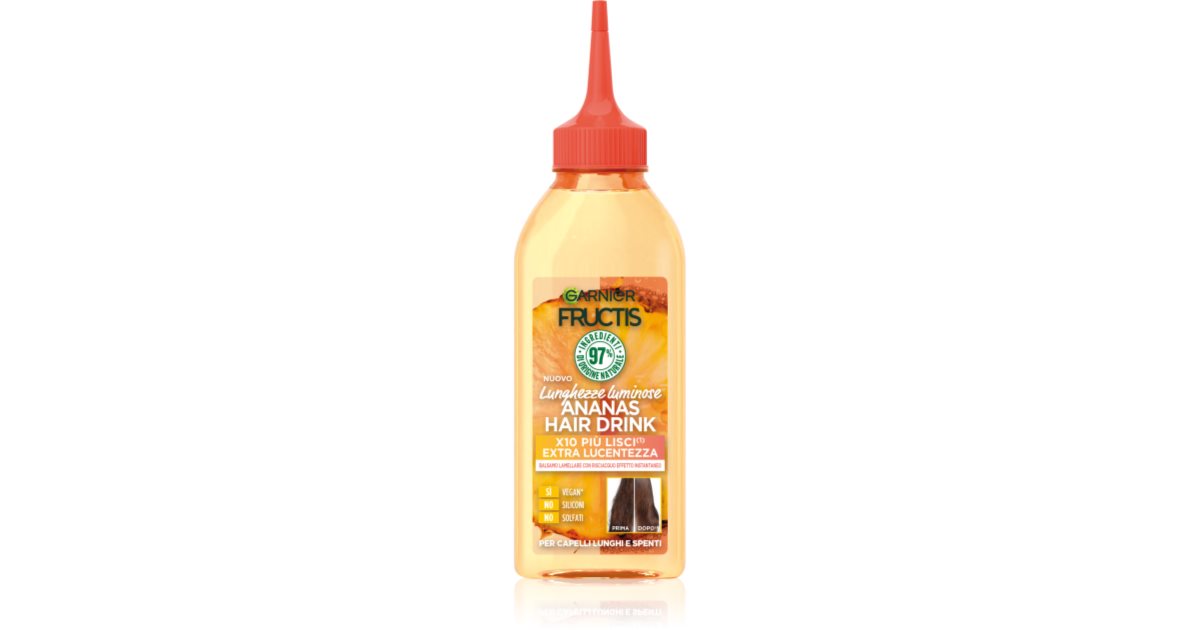 Garnier Fructis Ananas Drink Regenerating Conditioner For Fragile And Tired Hair 200 Ml