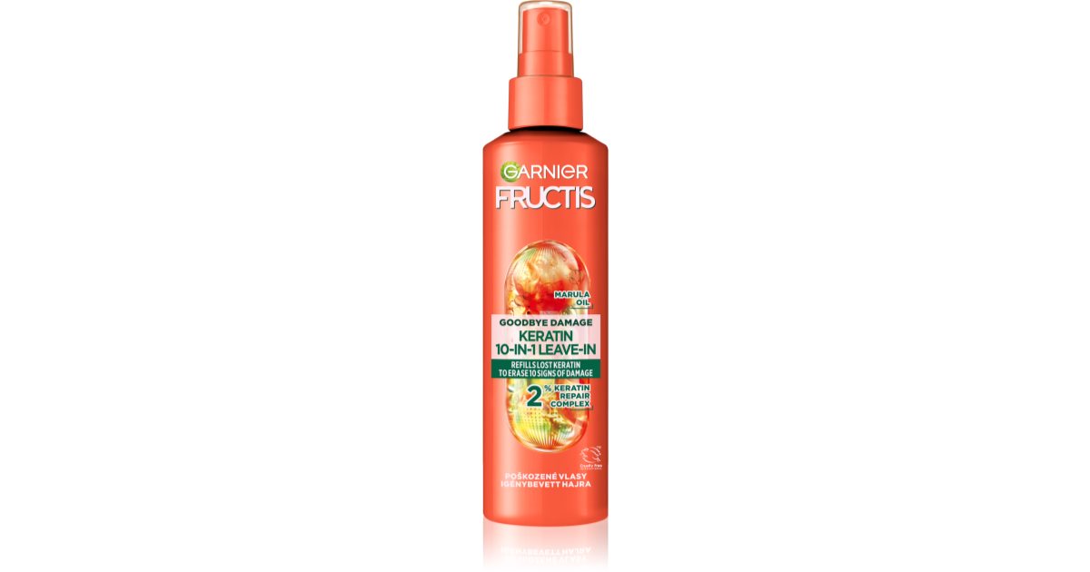Garnier Fructis Goodbye Keratin 10-în-1 fără clătire pentru păr 150ml