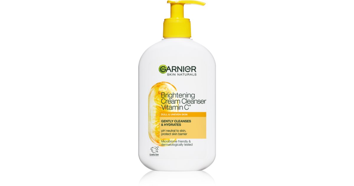 Garnier Skin Naturals Cremă de curățare pentru strălucire cu vitamina C - 250 ml