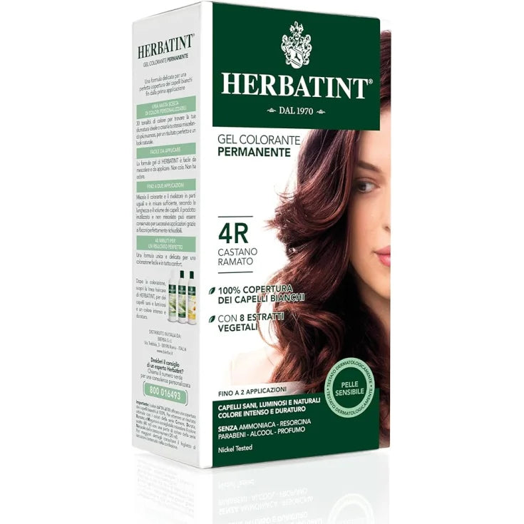 Permanent fargegel 4R kobberbrun Herbatint 170 ml