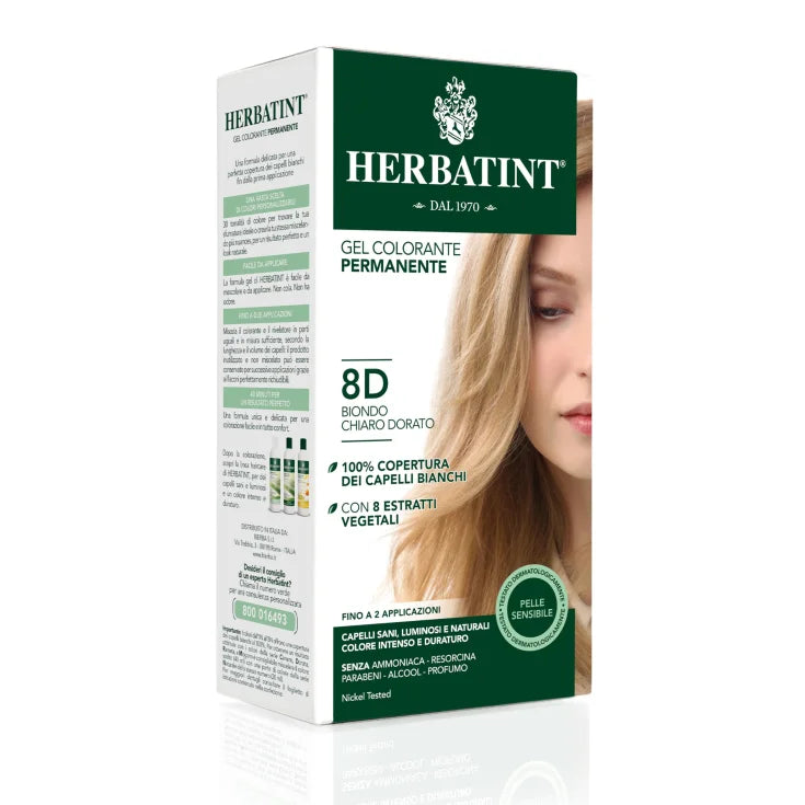Permanent fargegel 8D lys blond Herbatint 170 ml