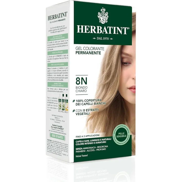 Permanent fargegel 8N lys blond Herbatint 170 ml