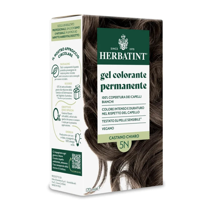 Permanent fargegel lysebrun 5N Herbatint 170 ml