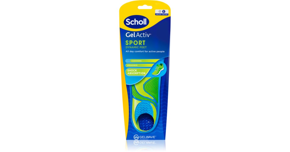 Scholl GelActiv Sport store innleggssåler 1 par