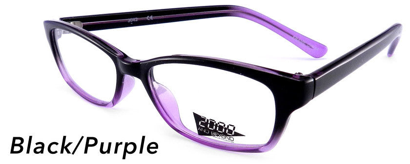 Smilen Eyewear 2000 & Beyond 2000 &amp; Beyond 3042 Eyeglasses, Black-Purple