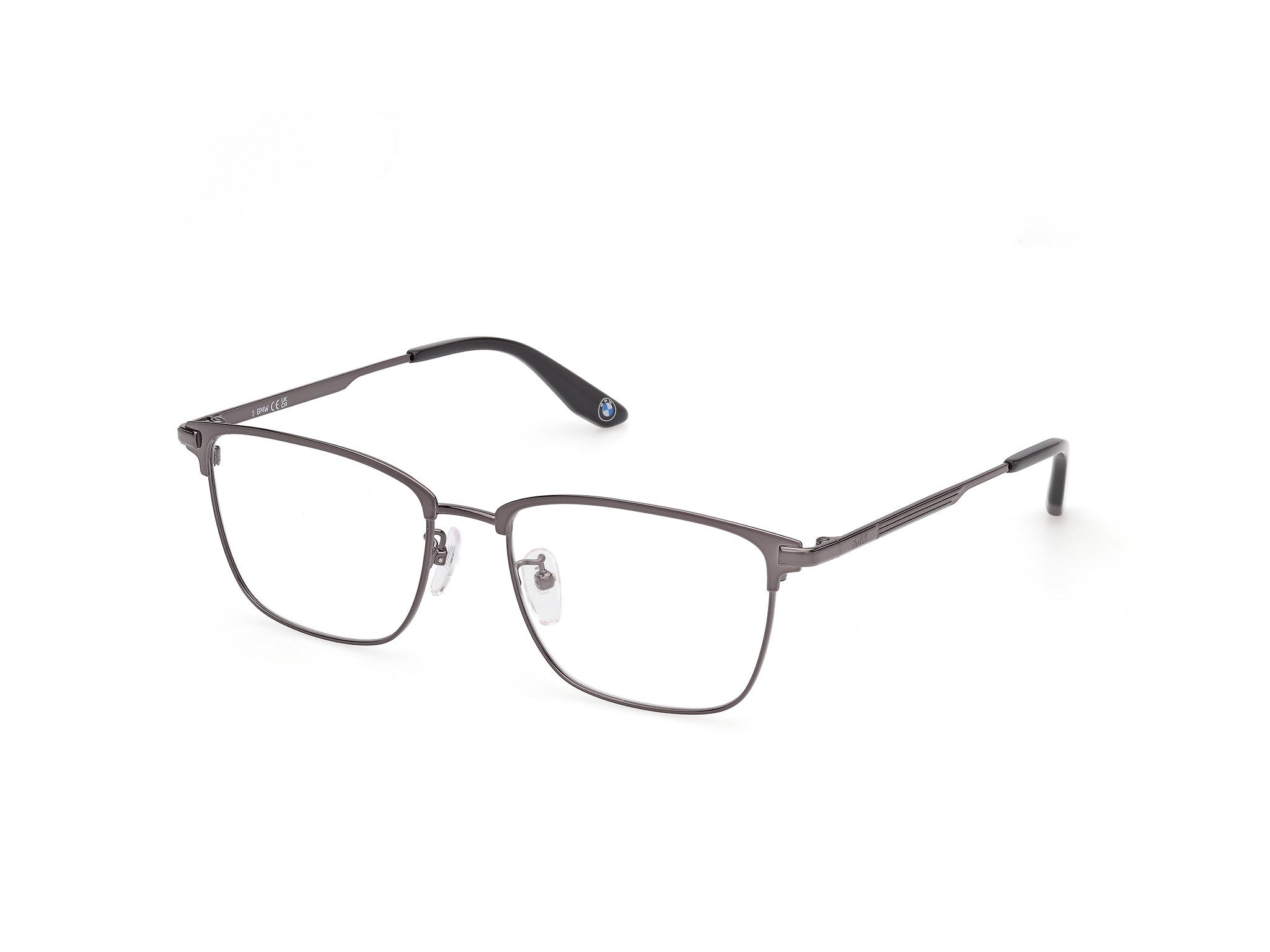 BMW Eyewear BW5092-H Mens Eyeglasses, 008 - Shiny Gunmetal - Shiny Gunmetal