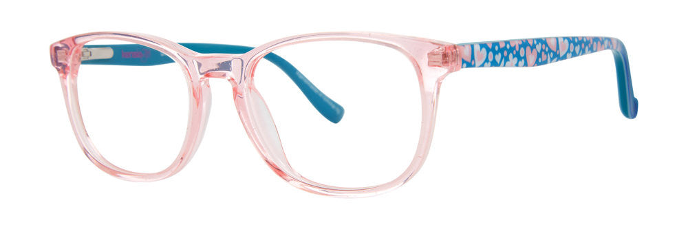 Kensie Eyewear Dilemma Full Frame Ladies Eyeglasses, Pink Shimmer