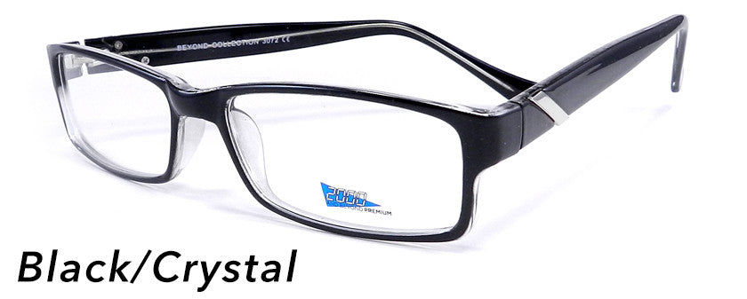 Smilen Eyewear 2000 & Beyond 2000 &amp; Beyond 3072* Eyeglasses, Black-Crystal