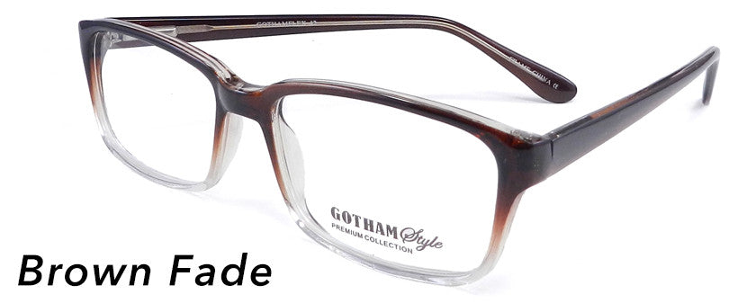 Smilen Eyewear Gotham Flex GothamStyle Flex 42 Eyeglasses, Brown Fade