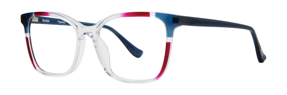 Kensie Eyewear Fireworks Full Frame Ladies Eyeglasses, Indigo Pearl