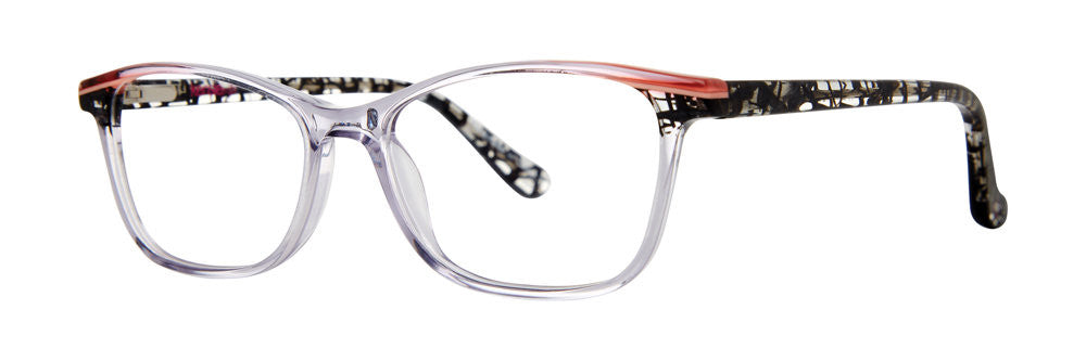 Kensie Eyewear IYKYK Full Frame Ladies Eyeglasses, Peach Labyrinth
