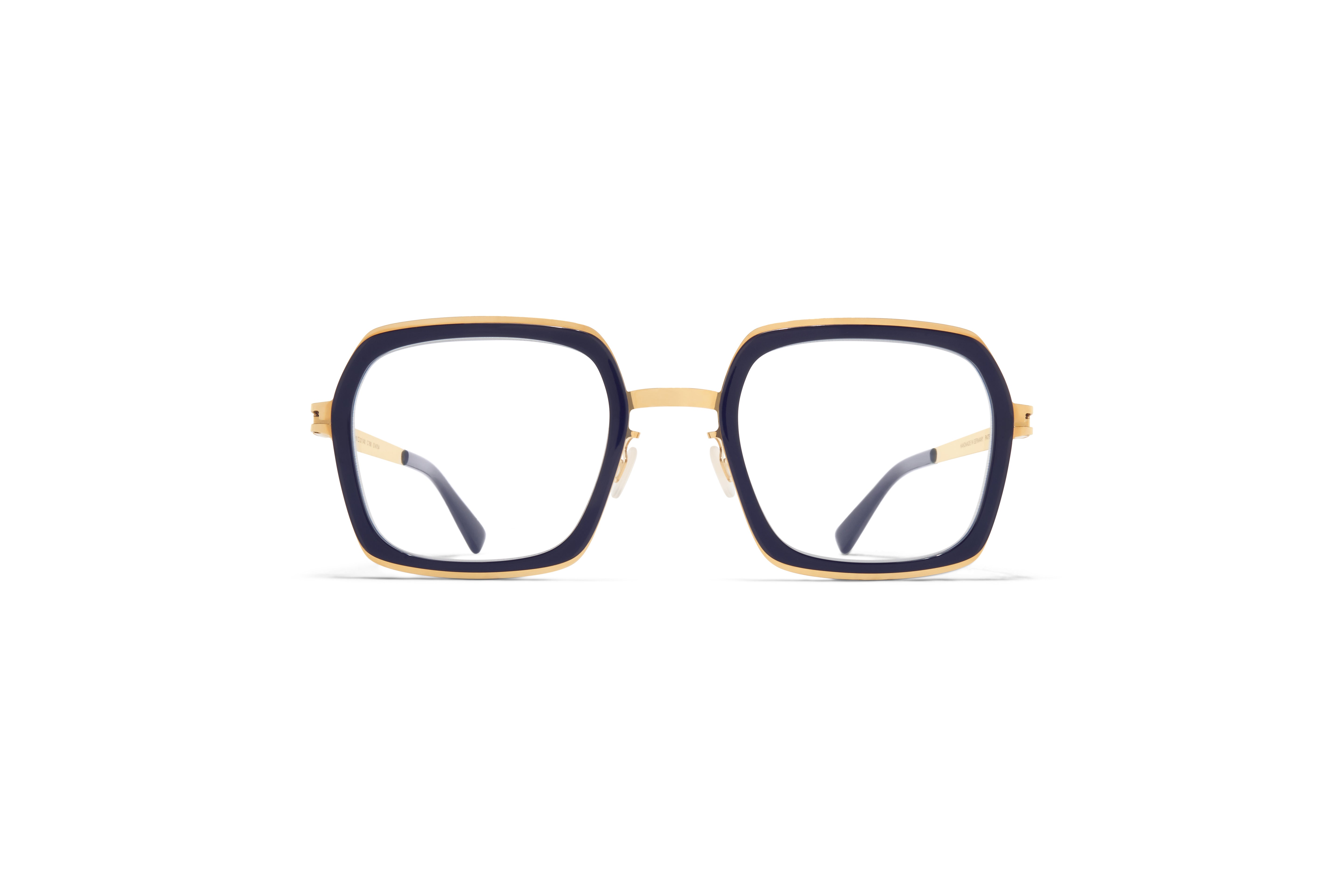 Mykita DELFINA Ladies Eyeglasses, A76 Glossy Gold-Milky Indigo