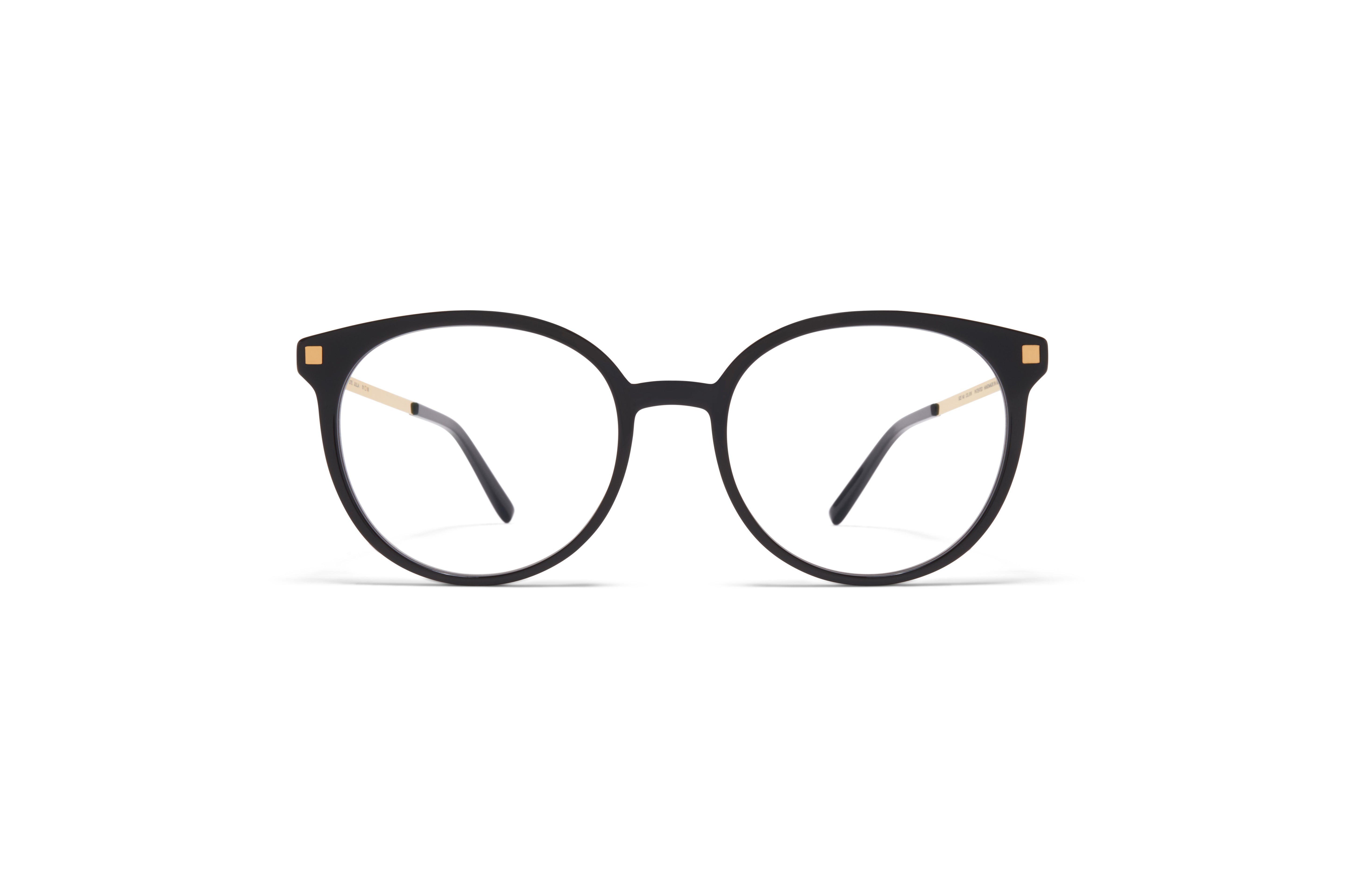 Mykita JULLA Ladies Eyeglasses, C6 Black-Glossy Gold