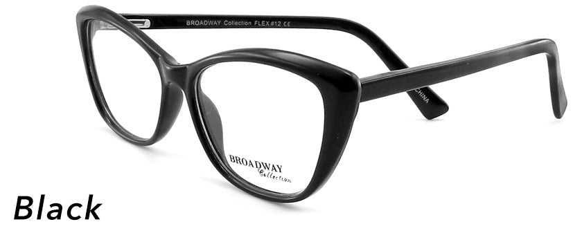 Smilen Eyewear Broadway Broadway Flex 12 Eyeglasses, Black