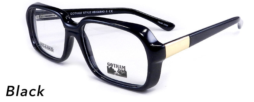 Smilen Eyewear LARGE FRAMES Big &amp; Bad 5 Eyeglasses, Black