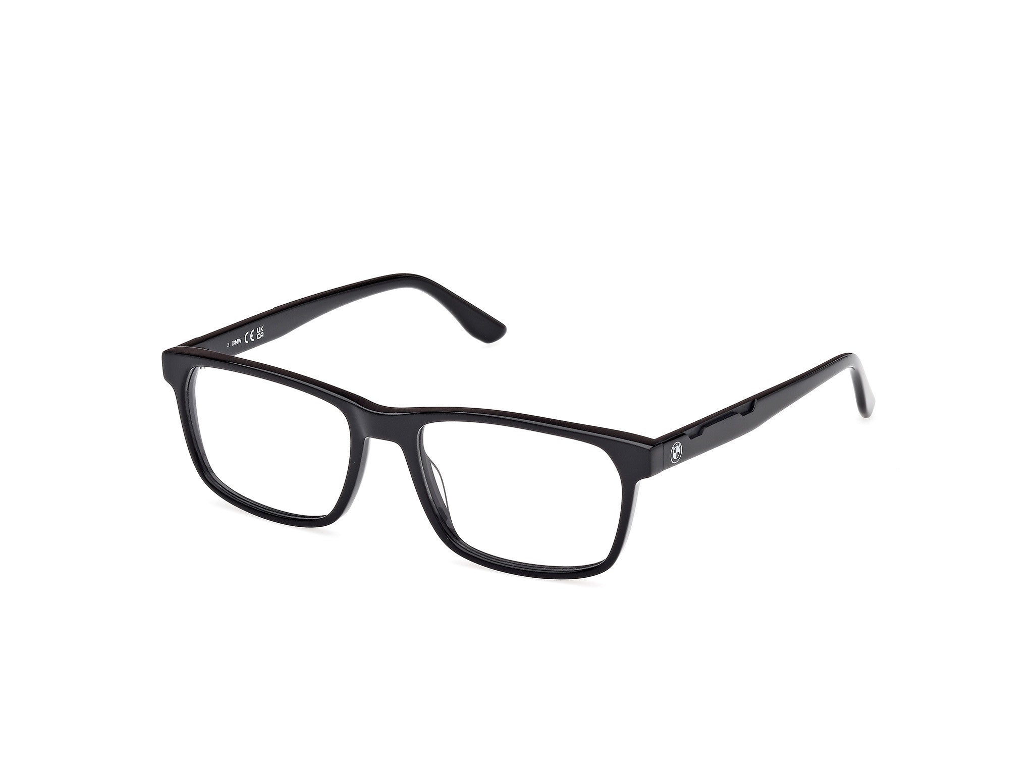 BMW Eyewear BW5083-H Mens Eyeglasses, 001 - Shiny Black - Shiny Black