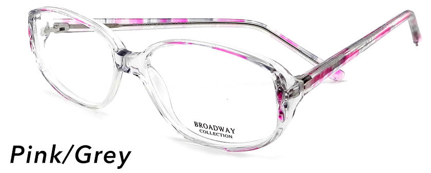 Smilen Eyewear Broadway Broadway Valerie Eyeglasses, Pink-Grey