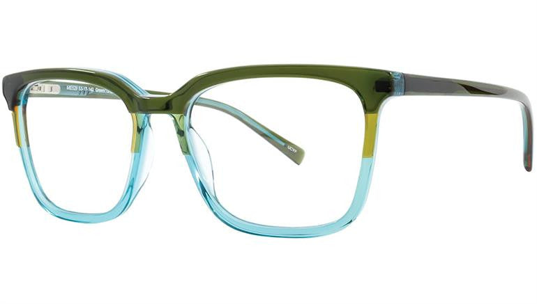 Match Eyewear 528 Full Frame Ladies Eyeglasses, Grn-Turq