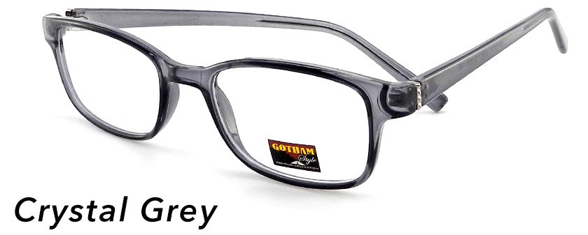 Smilen Eyewear Gotham Premium GothamStyle 250* Eyeglasses, Crystal Grey