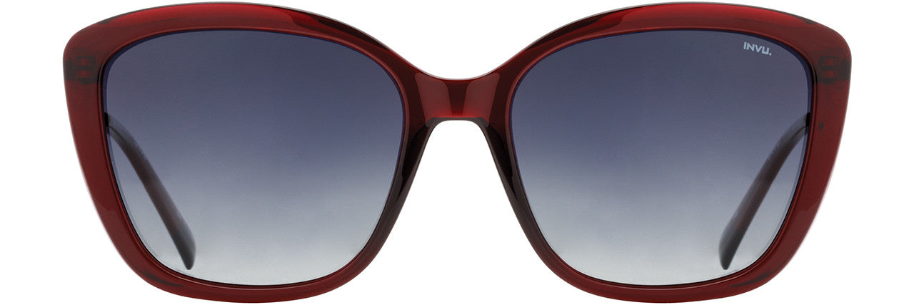 INVU Sunwear 320 Ladies Sunglasses, 1 - Wine - Gold