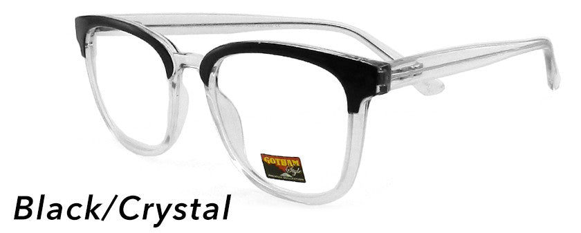 Smilen Eyewear Gotham Flex GothamStyle Flex 85 Eyeglasses, Black-Crystal