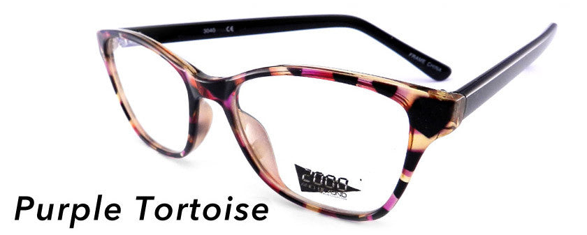Smilen Eyewear 2000 & Beyond 2000 &amp; Beyond 3040* Eyeglasses, Purple Tortoise