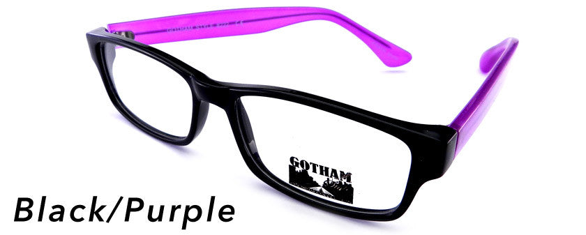 Smilen Eyewear Gotham Premium GothamStyle 222* Eyeglasses, Black-Purple