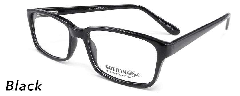 Smilen Eyewear Gotham Flex GothamStyle Flex 42 Eyeglasses, Black