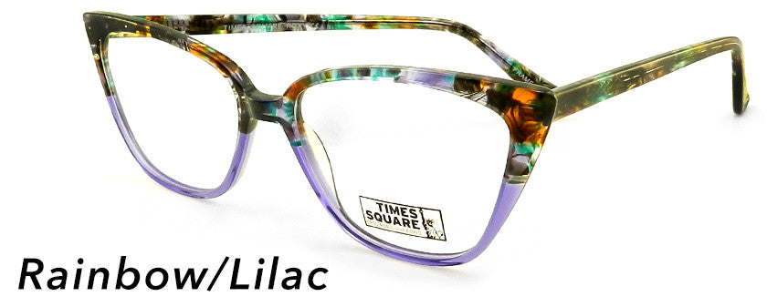 Smilen Eyewear Times Square Times Square Roxy Eyeglasses, Rainbow-Lilac