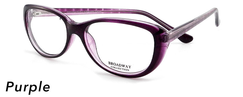 Smilen Eyewear Broadway Broadway Amy Eyeglasses, Purple