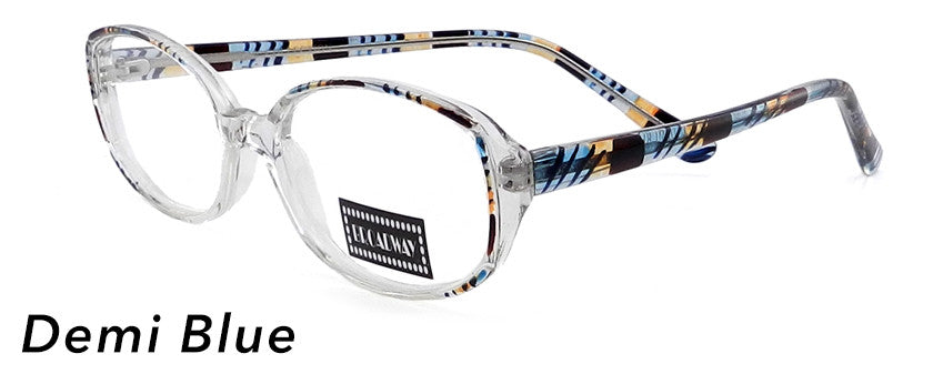 Smilen Eyewear Broadway Broadway Marcia Eyeglasses, Demi Blue