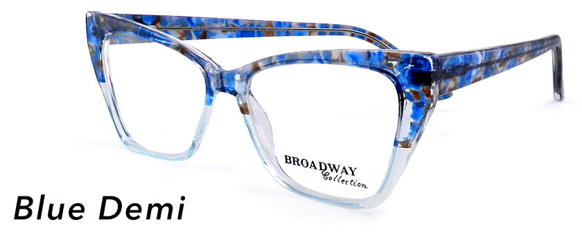 Smilen Eyewear Broadway Broadway Flex 29 Eyeglasses, Blue Demi