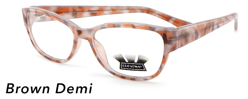 Smilen Eyewear Broadway Broadway Flex 6 Eyeglasses, Brown Demi