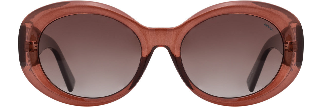 INVU Sunwear 334 Ladies Sunglasses, 1 - Spice - Wine - Gold