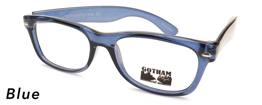 Smilen Eyewear Gotham Premium GothamStyle 148* Eyeglasses, Demi Blue-Black