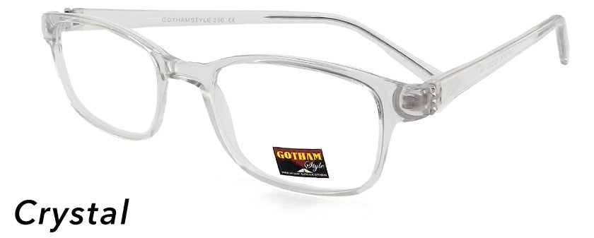 Smilen Eyewear Gotham Premium GothamStyle 250* Eyeglasses, Crystal