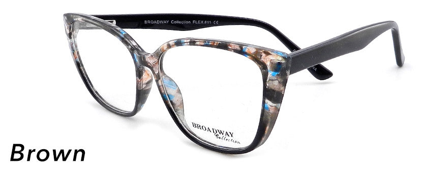 Smilen Eyewear Broadway Broadway Flex 11 Eyeglasses, Brown