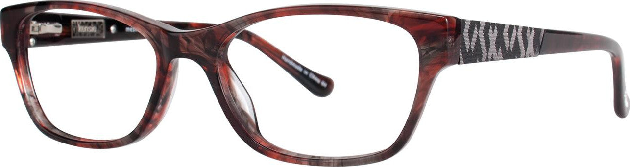 Kensie Eyewear Mesmerize Ladies Eyeglasses, Black Marble