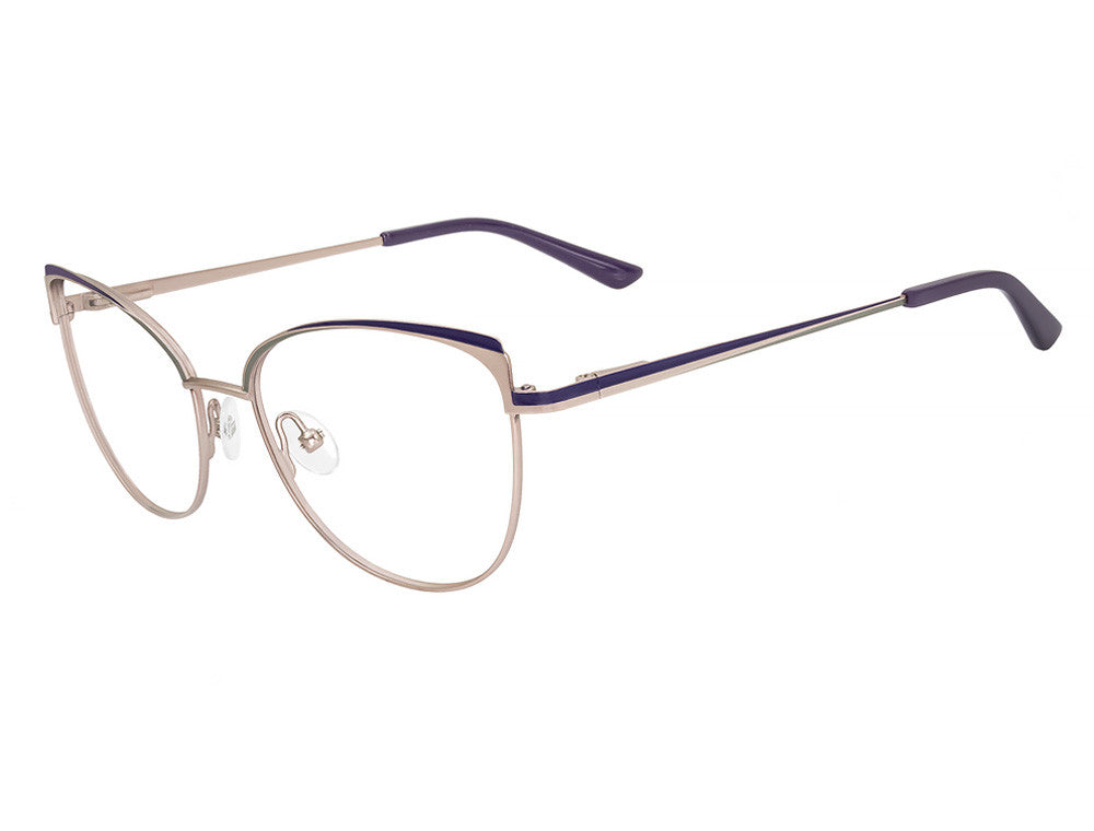 Café Boutique CB1095 Ladies Eyeglasses, C-1 Blush-Eggplant