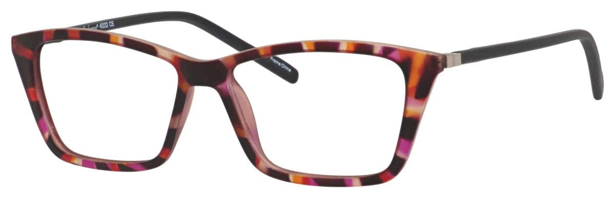 Enhance EN4032 Ladies Eyeglasses, Matt Wine-Tortoise