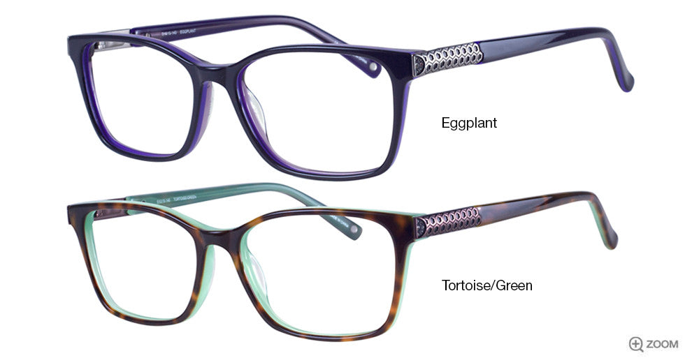 Bulova Cascade Full Frame Ladies Eyeglasses, Eggplant