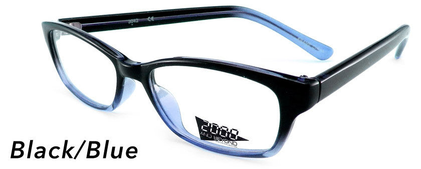Smilen Eyewear 2000 & Beyond 2000 &amp; Beyond 3042 Eyeglasses, Black-Blue