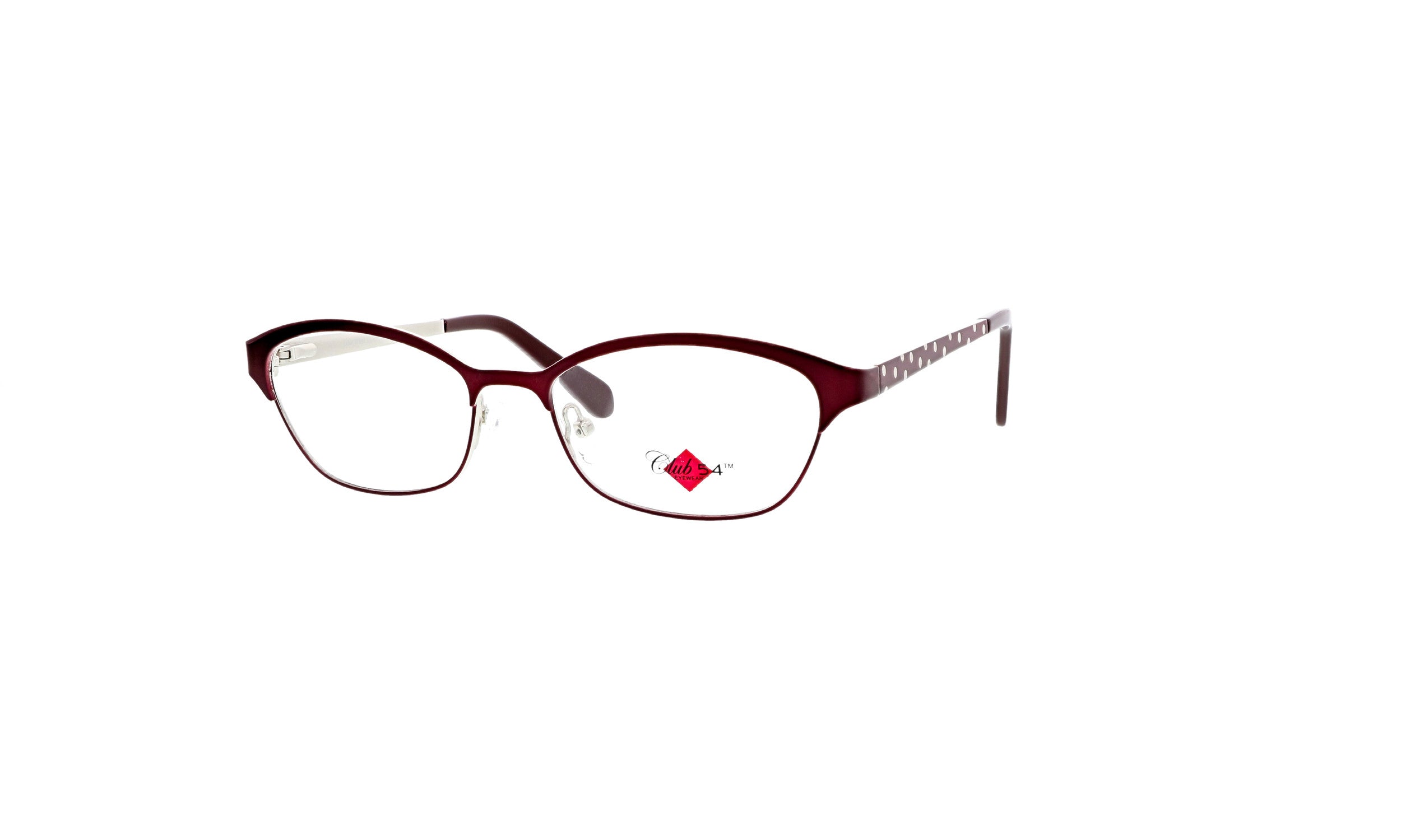 Club 54 Topaz Ladies Eyeglasses, Wine