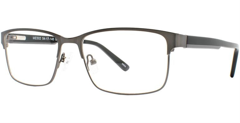 Match Eyewear 502 Full Frame Mens Eyeglasses, Gun-Grey