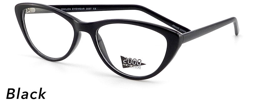Smilen Eyewear 2000 & Beyond 2000 &amp; Beyond 3087 Eyeglasses, Black