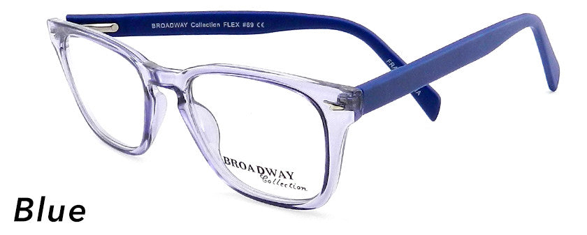 Smilen Eyewear Broadway Broadway Flex 69 Eyeglasses, Blue